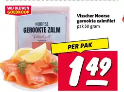 Nettorama Visscher Noorse gerookte zalmfilet aanbieding