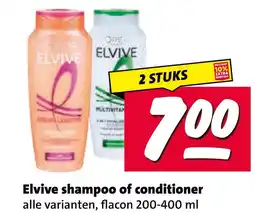 Nettorama Elvive shampoo of conditioner aanbieding