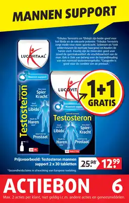 Lucovitaal Testosteron Mannen Support aanbieding