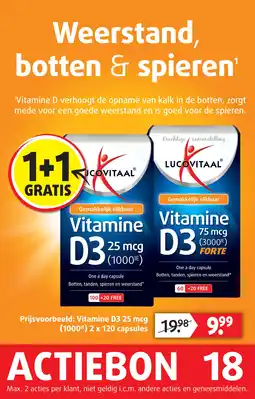 Lucovitaal Vitamine D3 25mcg aanbieding
