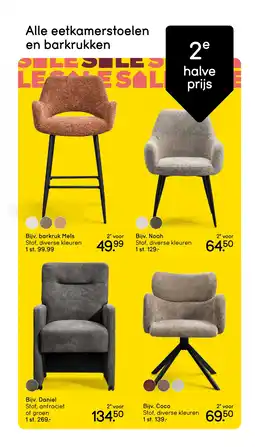 Leen Bakker Bekijk Alle eetkamerstoelen en barkrukken aanbieding