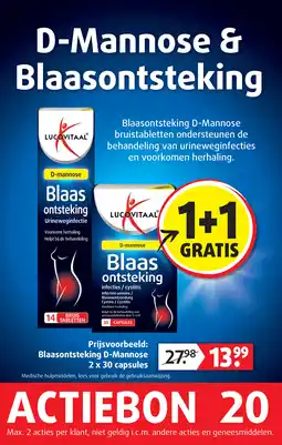 Lucovitaal D-Mannose & Blaasontsteking aanbieding