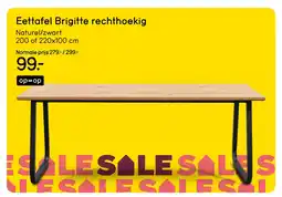 Leen Bakker Bekijk Eettafel Brigitte rechthoekig aanbieding