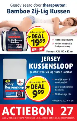 Lucovitaal Bamboe Zij-Lig Kussen aanbieding