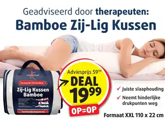 Lucovitaal Bamboe Zij-Lig Kussen aanbieding