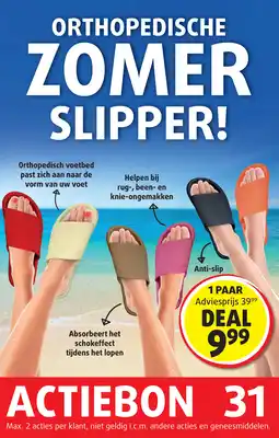 Lucovitaal Orthopedische zomer slipper aanbieding