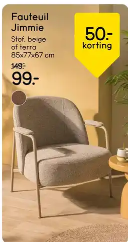 Leen Bakker Bekijk Fauteuil Jimmie aanbieding