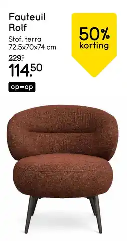 Leen Bakker Bekijk Fauteuil Rolf aanbieding