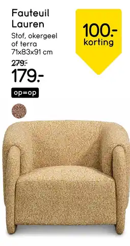 Leen Bakker Bekijk Fauteuil Lauren aanbieding