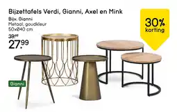 Leen Bakker Bekijk Bijzettafels Verdi, Gianni, Axel en Mink aanbieding
