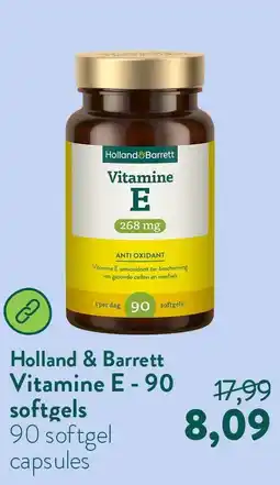 Holland & Barrett Vitamine E - 90 softgels aanbieding