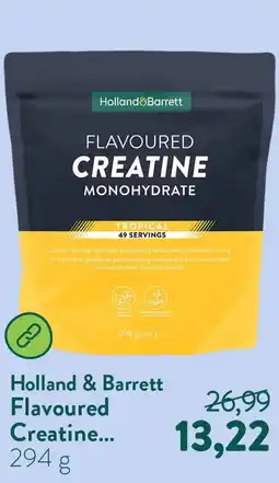 Holland & Barrett Flavoured Creatine Monohydraat Tropical - 294g aanbieding
