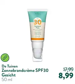 Holland & Barrett Zonnebrandcrème SPF30 Gezicht aanbieding