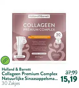 Holland & Barrett Collageen Premium Complex Natuurlijke Sinaasappelsmaak - 30 sachets aanbieding