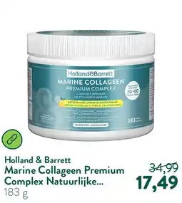 Holland & Barrett Marine Collageen Premium Complex Natuurlijke Citroen/Limoensmaak - 183g aanbieding