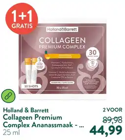Holland & Barrett Collageen Premium Complex Ananassmaak - 30 shots aanbieding