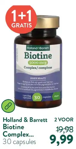 Holland & Barrett Biotine Complex 5000mcg aanbieding