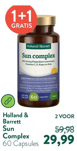 Holland & Barrett Sun Complex aanbieding