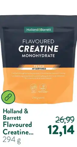 Holland & Barrett Flavoured Creatine Monohydraat Peach - 294g aanbieding