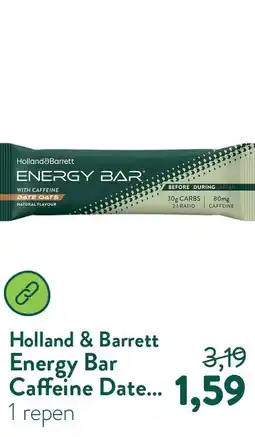 Holland & Barrett Energy Bar Caffeine Date Oats - 48g aanbieding