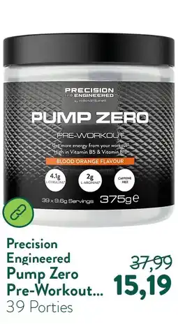 Holland & Barrett Pump Zero Pre-Workout Bloedsinaasappelsmaak - 375g aanbieding