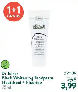 Holland & Barrett Black Whitening Tandpasta Houtskool + Fluoride aanbieding