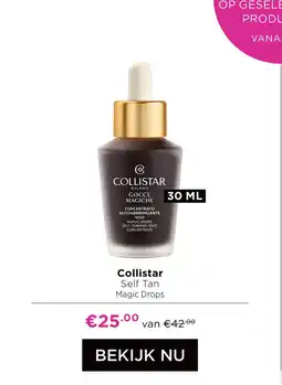 ICI Paris XL Collistar Self Tan Magic Drops aanbieding