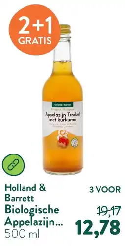Holland & Barrett Biologische Appelazijn Troebel Kurkuma aanbieding