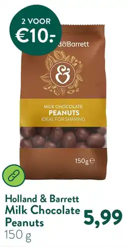 Holland & Barrett Milk Chocolate Peanuts aanbieding