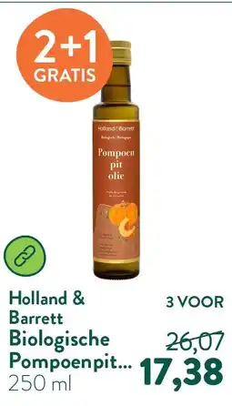 Holland & Barrett Biologische Pompoenpitolie aanbieding