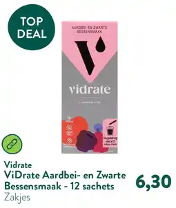 Holland & Barrett ViDrate Aardbei- en Zwarte Bessensmaak - 12 sachets aanbieding
