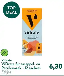 Holland & Barrett ViDrate Sinaasappel- en Perziksmaak - 12 sachets aanbieding
