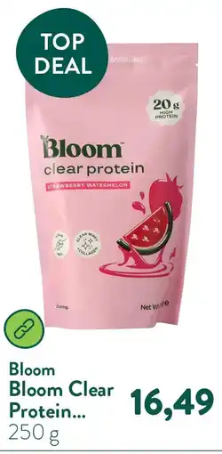 Holland & Barrett Bloom Clear Protein Collagen Strawberry Watermelon aanbieding