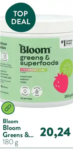 Holland & Barrett Bloom Greens & Superfoods Strawberry Kiwi aanbieding