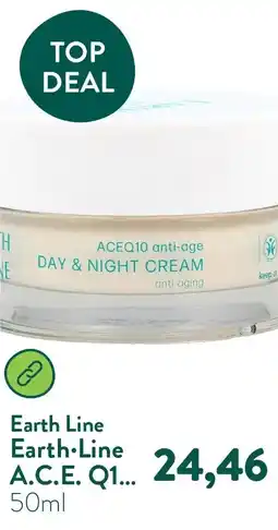 Holland & Barrett Earth·Line A.C.E. Q10 Dag & Nachtcrème aanbieding