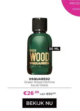 ICI Paris XL DSQUARED2 Green Wood Homme aanbieding