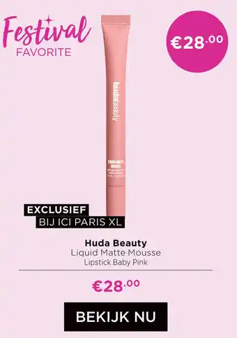 ICI Paris XL Huda Beauty Liquid Matte Mousse aanbieding