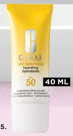 ICI Paris XL Clinique UV Solutions Hydrating Sunscreen SPF 50 aanbieding