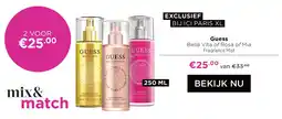 ICI Paris XL Guess Bella Vita of Rosa of Mia Fragrance Mist aanbieding