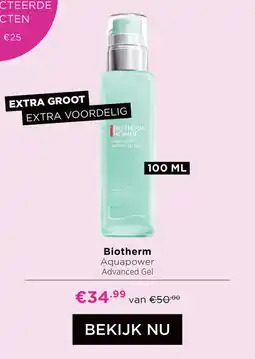 ICI Paris XL Biotherm Aquapower Advanced Gel aanbieding