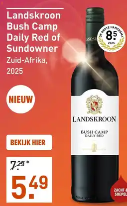 Gall & Gall Landskroon Bush Camp Daily Red 2025 aanbieding