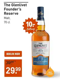 Gall & Gall The Glenlivet Founder's Reserve aanbieding