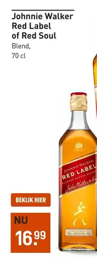 Gall & Gall Johnnie Walker Red Label aanbieding