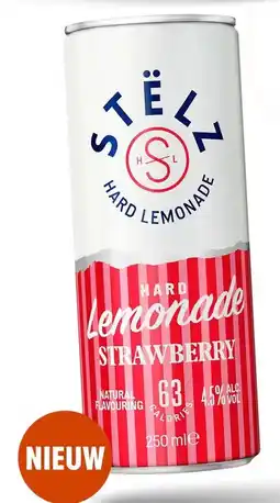 Gall & Gall STËLZ Hard Lemonade Strawberry aanbieding