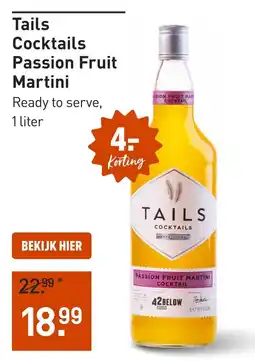 Gall & Gall Tails Cocktails Passion Fruit Martini aanbieding