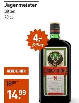 Gall & Gall Jägermeister Bitter aanbieding