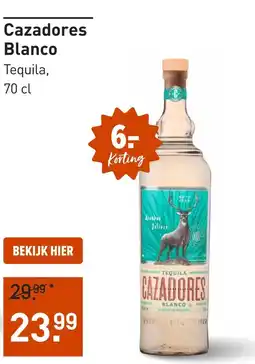 Gall & Gall Cazadores Blanco Tequila aanbieding