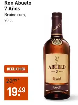 Gall & Gall Ron Abuelo 7 Años Bruine rum aanbieding