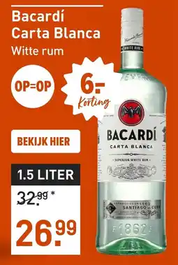Gall & Gall Bacardí Carta Blanca aanbieding