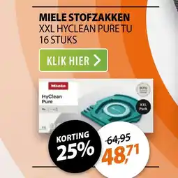 Expert Miele XXL HyClean Pure TU aanbieding